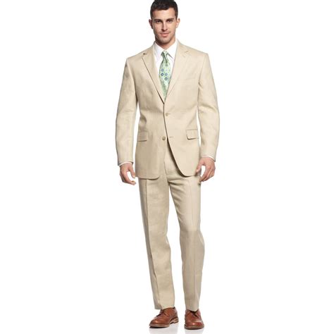 michael kors natural linen suit|Michael Kors .